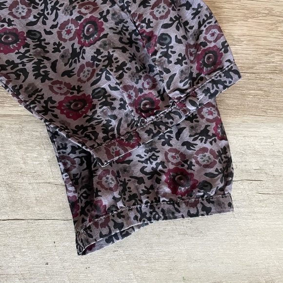 🌺 Sanctuary Purple Floral Boho Lace Silk Blend Lightweight Tunic Blouse Size XS - Picture 4 of 9